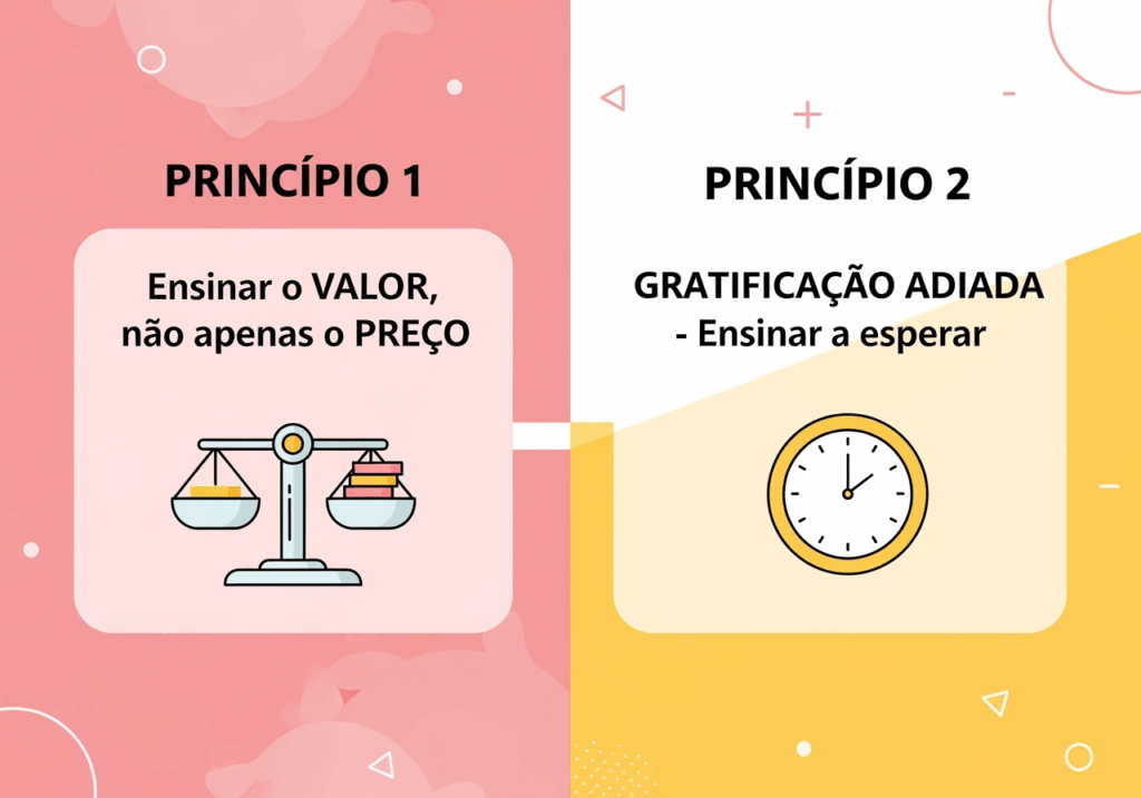 "Princípios fundamentais para ensinar dinheiro para crianças"