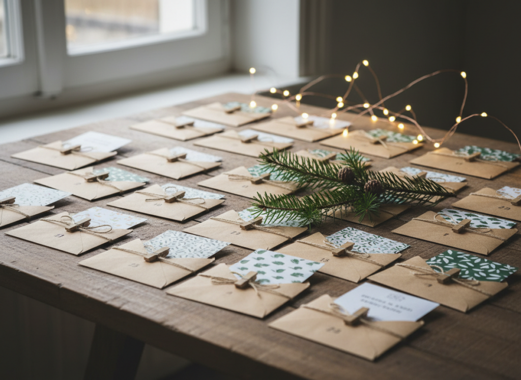 Calendário do Advento com atividades para um Natal consciente em família