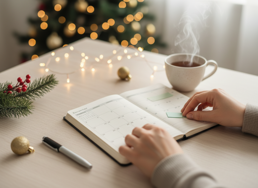 Planejamento de Natal para mães: calendário de dezembro para um Natal mais leve
